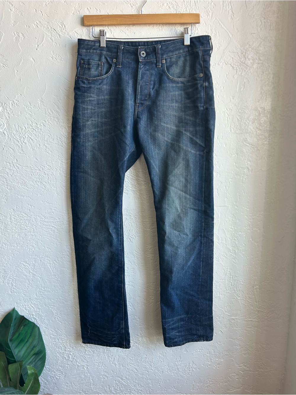 G-Star straight leg button butterfly mens  jeans 31x32